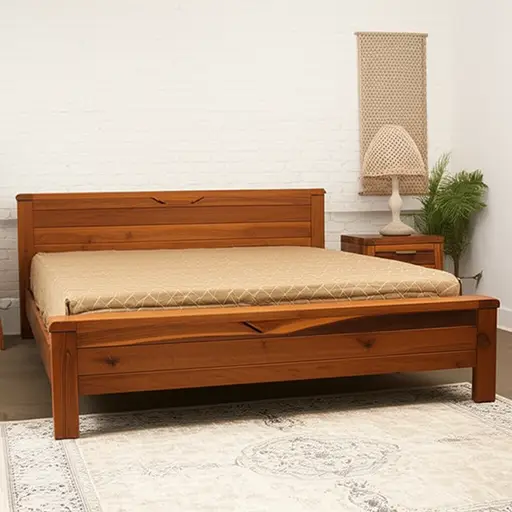 Lits en teck artisanal